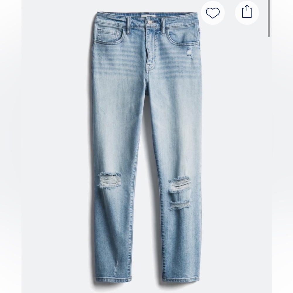 Dondi Distressed Straight Slim Jean